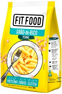 Quantas calorias em 1 prato raso (80 g) Penne Grão-de-Bico?