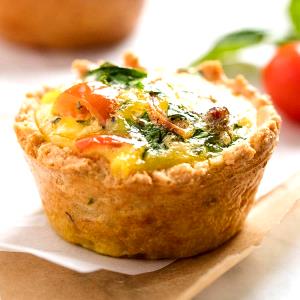 Quantas calorias em 1 Quiche Individual Quiche Low Carb?