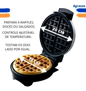 Quantas calorias em 1 Redondo (20 Cm De Diâmetro) Waffle Simples?