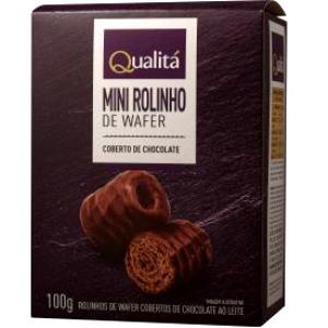 Quantas calorias em 1 rolinho (25 g) Rolinhos de Chocolate?