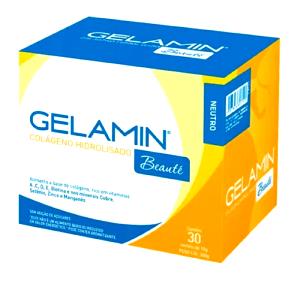 Quantas calorias em 1 sachê (10 g) Gelamin?