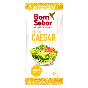 Quantas calorias em 1 sachê (18 g) Molho Caesar?