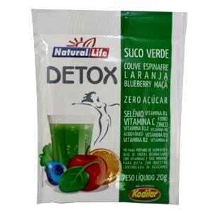 Quantas calorias em 1 sachê (20 g) Suco Seca Barriga?