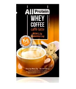 Quantas calorias em 1 sachê (25 g) Whey Coffee Caffè Latte?