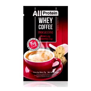 Quantas calorias em 1 sachê (25 g) Whey Coffee Mocaccino?