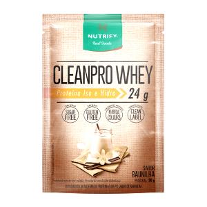 Quantas calorias em 1 sachê (30 g) Cleanpro Whey Baunilha?