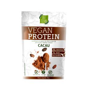 Quantas calorias em 1 sachê (30 g) Vegan Protein Cacau?