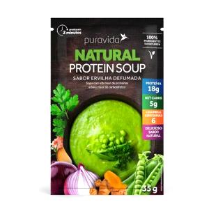 Quantas calorias em 1 sachê (35 g) Natural Protein Soup Ervilha Defumada?