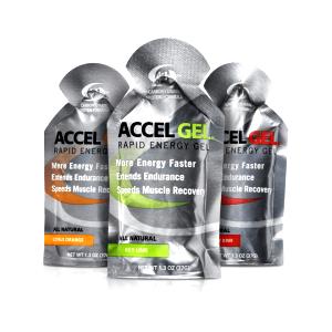 Quantas calorias em 1 sachê (37 g) Accel Gel?