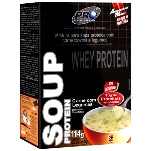 Quantas calorias em 1 sachê (38 g) Soup Protein?