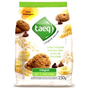 Quantas calorias em 1 sachê (40 g) Cookie Integral Banana com Gotas de Chocolate?