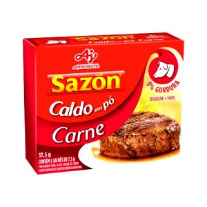 Quantas calorias em 1 sachê (5 g) Sazón Tempero para Carnes?