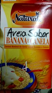 Quantas calorias em 1 sachê (50 g) Aveia Sabor Banana e Canela?