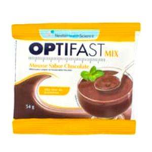 Quantas calorias em 1 sachê (54 g) Optifast Mousse de Chocolate?