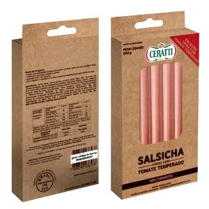 Quantas calorias em 1 salsicha (50 g) Salsicha Viena com Tomate Temperado?