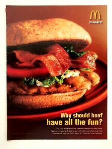 Quantas calorias em 1 Sanduíche (240,0 G) Sanduíche ranch BLT de frango crocante premium, McDonald