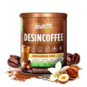 Quantas calorias em 1 scoop (10 g) Desincoffee Baunilha e Avelã?