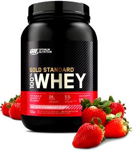 Quantas calorias em 1 scoop (28 g) Whey de Morango?