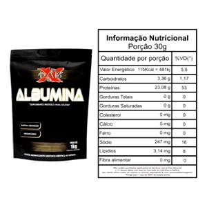 Quantas calorias em 1 scoop (30 g) Albumina Capuccino?