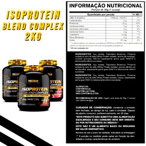 Quantas calorias em 1 scoop (30 g) Iso Protein Blend Complex?