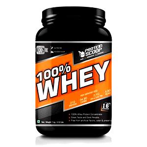 Quantas calorias em 1 scoop (34 g) Whey Protein?