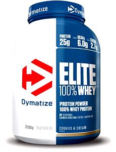 Quantas calorias em 1 scoop (36 g) Elite 100% Whey Cookies & Cream?