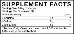 Quantas calorias em 1 scoop (5,6 g) BCAA Powder?