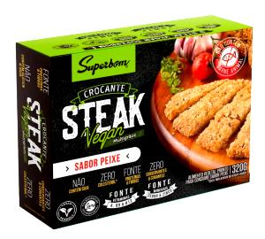Quantas calorias em 1 steak (80 g) Steak de Peixe Vegano?