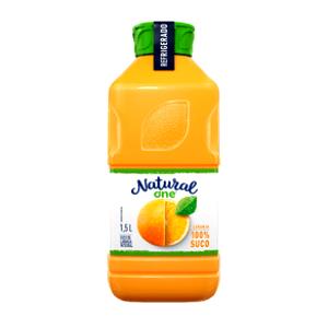 Quantas calorias em 1 Suco, 1 Laranja (6,5 Cm De Diâmetro) Suco de Laranja Natural?