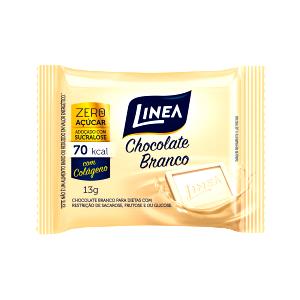 Quantas calorias em 1 tablete (13 g) Chocolate Branco Zero Açúcar (13g)?