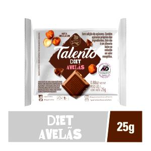 Quantas calorias em 1 tablete (25 g) Talento Diet?
