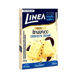 Quantas calorias em 1 tablete (30 g) Chocolate Branco Cookies