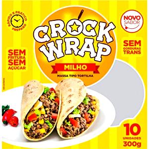 Quantas calorias em 1 tortilha (30 g) Crock Wrap Milho?