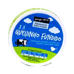 Quantas calorias em 1 triângulo (17,5 g) Queijo Fundido?