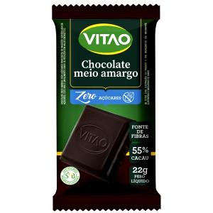 Quantas calorias em 1 unidade (10 g) Chocolate Meio Amargo Zero Açúcar?