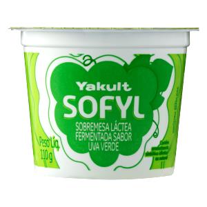 Quantas calorias em 1 unidade (110 g) Sofyl Uva Verde?