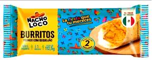 Quantas calorias em 1 unidade (112,5 g) Burritos Frango com Requeijão?