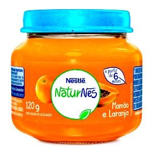 Quantas calorias em 1 unidade (120 g) Papinha de Laranja e Mamão?