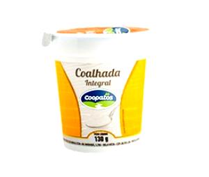 Quantas calorias em 1 unidade (130 g) Coalhada Integral?