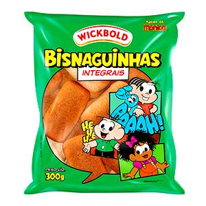 Quantas calorias em 1 unidade (14 g) Bisnaguinha Integral?