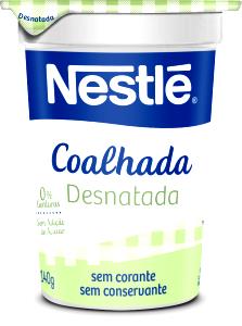 Quantas calorias em 1 unidade (140 g) Coalhada Desnatada?