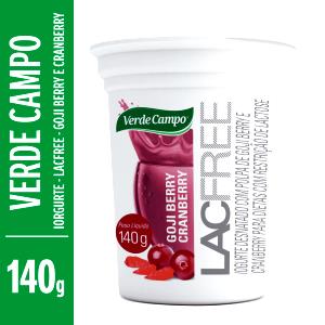 Quantas calorias em 1 unidade (140 g) Iogurte Desnatado Goji Berry e Cranberry Lacfree?