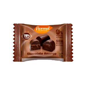 Quantas calorias em 1 unidade (15 g) Chocolate Amargo?