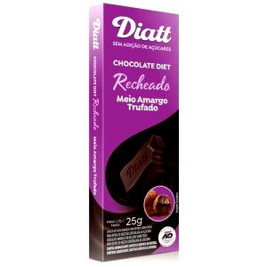 Quantas calorias em 1 unidade (15 g) Chocolate Diet Recheado Trufado?