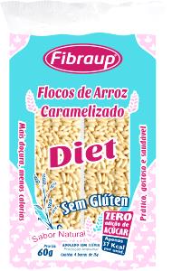 Quantas calorias em 1 unidade (15 g) Flocos de Arroz Caramelizado Diet?