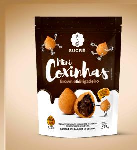 Quantas calorias em 1 unidade (15 g) Mini Coxinhas Brownie e Brigadeiro?