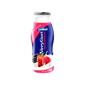 Quantas calorias em 1 unidade (150 g) Verygurt Frutas Vermelhas?