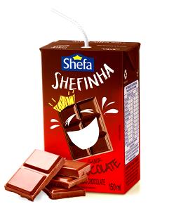 Quantas calorias em 1 unidade (150 ml) Shefinha Sabor Chocolate?