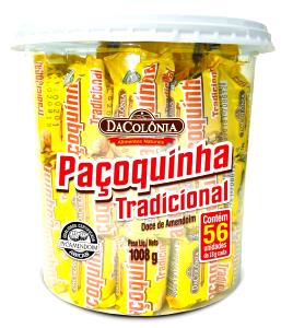 Quantas calorias em 1 unidade (18 g) Paçoca Rolha Tradicional?