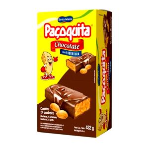 Quantas calorias em 1 unidade (18 g) Paçoquita Chocolate?